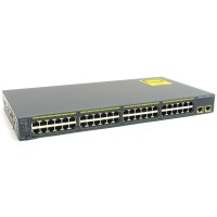 Коммутатор Cisco Catalyst, 48 x FE, 2 x GE/SFP, LAN Base WS-C2960+48PST-L