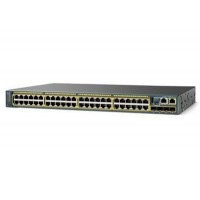 Коммутатор Cisco Catalyst, 48 x GE (24 x PoE+), 4 x SFP, LAN Base WS-C2960RX-48LPS-L